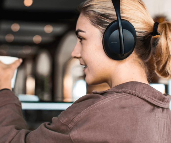 Girl in headphones